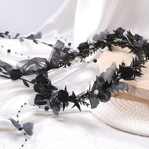 Fairy Flower Headpiece Fairy Costume Elf Crown Nature Cosplay Accessory main image 5